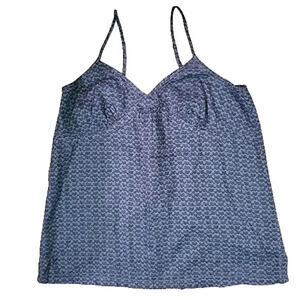 GAP blue and black spaghetti strapped top Size 4